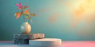 花瓶绿植 简约清新静物