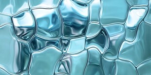 蓝绿色金属质感立体纹理