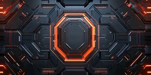 科技感六边形炫酷背景图