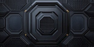 科技感六边形金属质感背景