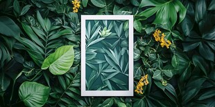 框中绿意 自然植物的艺术呈现