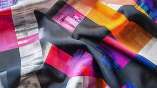 多彩拼接风时尚纹理布料