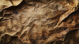 复古皱巴巴的陈旧纸张纹理