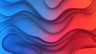 梦幻渐变波浪背景图案