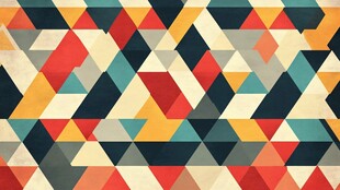 几何多彩拼接图案背景