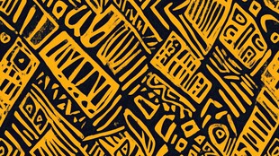 几何抽象黄黑图案纹理