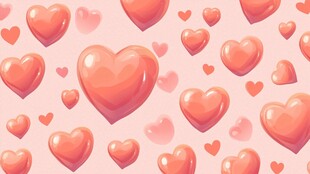 粉色爱心图案背景