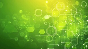 绿色科技风抽象背景图案