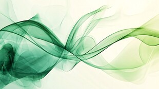 绿色飘逸动感线条背景图