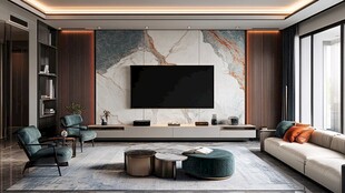 现代简约风客厅优雅设计