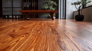 中式风格木地板室内场景