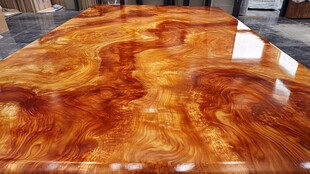 精美实木纹理大板桌