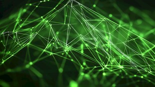 绿色科技感线条几何图形