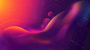 梦幻流体渐变科技背景图