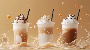 美味奶昔饮品精彩瞬间