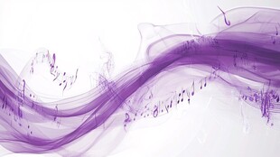 紫色梦幻音乐波浪背景图