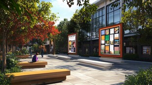 现代都市惬意户外休憩空间