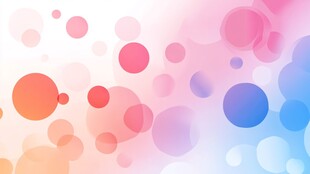 梦幻多彩圆点背景图