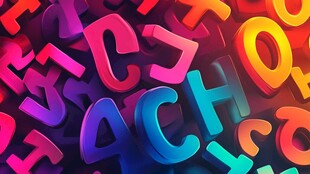 缤纷立体字母大集合