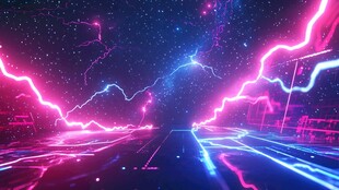 梦幻霓虹宇宙通道