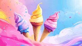 梦幻多彩冰淇淋甜蜜来袭