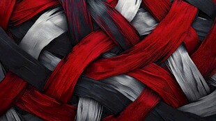 红黑灰交织的编织纹理