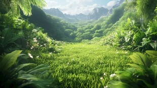 绿野仙踪般的奇幻山林景色