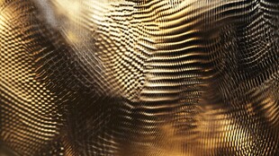 金色波纹纹理抽象艺术图