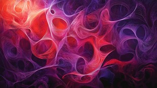 梦幻炫彩抽象流体图案