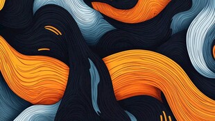 动感波浪抽象艺术图案