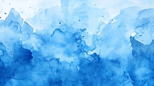 蓝色水彩抽象背景纹理