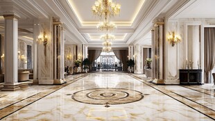豪华大气的欧式酒店大堂