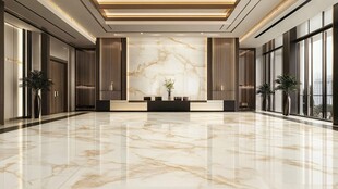 豪华大气的现代大厅空间