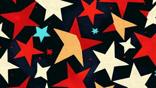 多彩星星图案背景