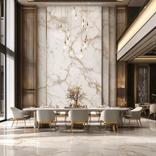 奢华大理石餐厅室内设计