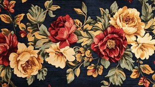 复古花卉图案织物