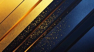 金色蓝色条纹闪耀背景图