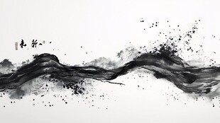 水墨山水意境图