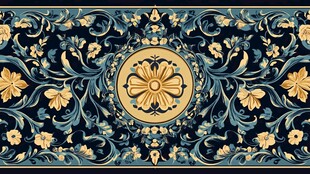 古典花卉纹样精美装饰图案