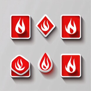 火焰图标集合