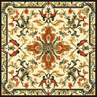 古典欧式花纹精美地毯图案