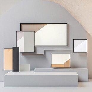 现代简约风格几何装饰画组合