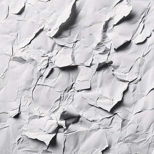 白色皱纸纹理背景图