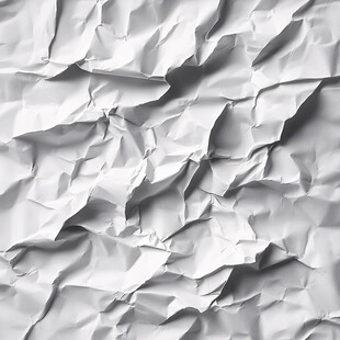 皱巴巴的白纸纹理背景