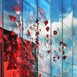 破碎玻璃特效场景图