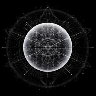 神秘几何星球图案设计