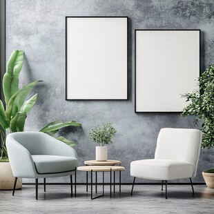 简约客厅装饰与空白画框