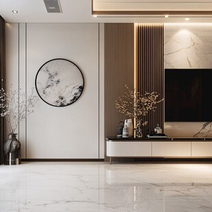 现代简约风客厅电视背景墙