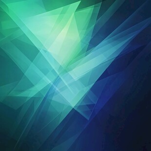 蓝绿渐变几何抽象背景图
