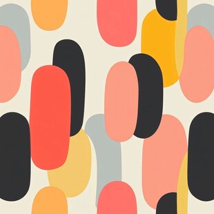 几何色块抽象图案背景图